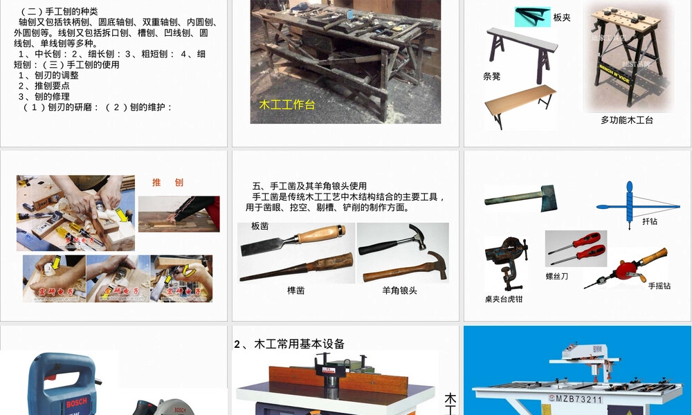 通用技术木工基本工具教学PPT课件.ppt