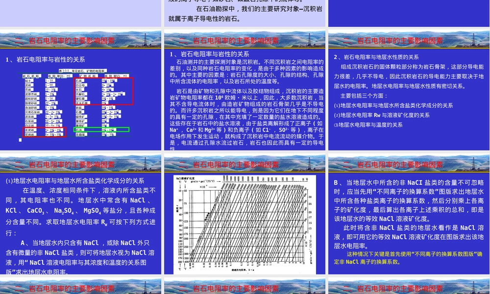 测井教程岩石电阻率及其影响因素PPT课件.ppt