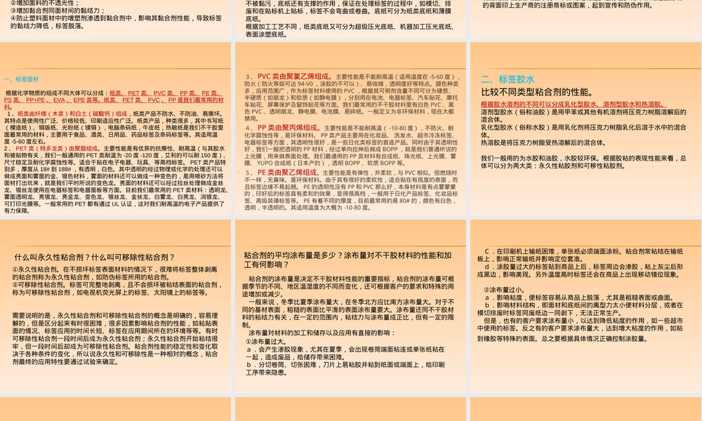 标签材料基础知识PPT课件.ppt