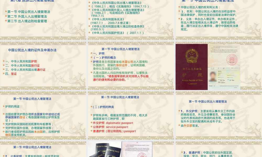 出入境管理法律制度教学PPT课件.ppt