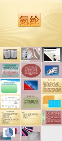 氨纶材料特性与应用PPT课件.ppt