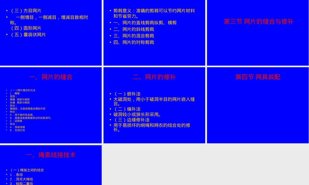 第二章渔具材料第三章渔具装配教学PPT课件 副本1.ppt