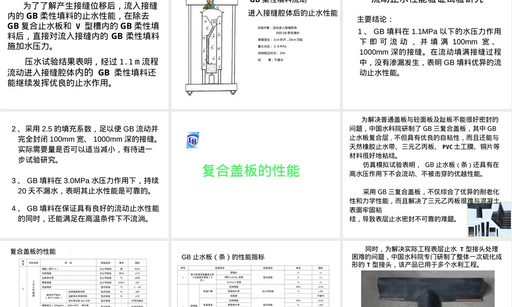 GB系列止水材料介绍PPT课件.ppt
