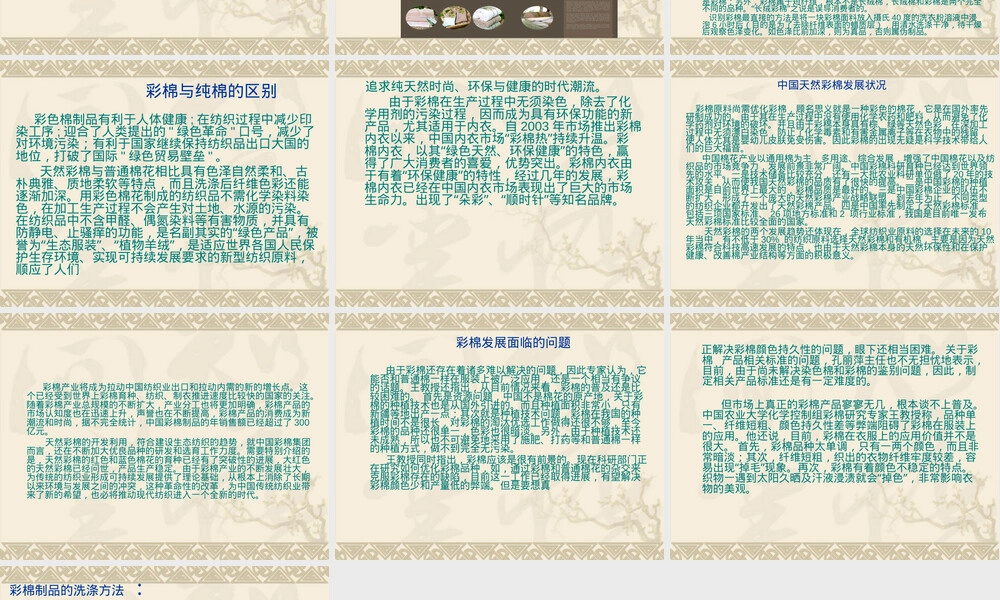 彩棉服装材料教学PPT课件.ppt