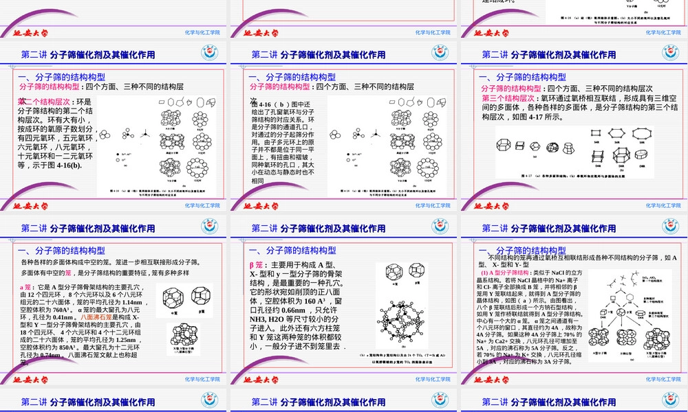 第04章各类催化剂及其催化作用分子筛催化剂教学PPT课件.ppt