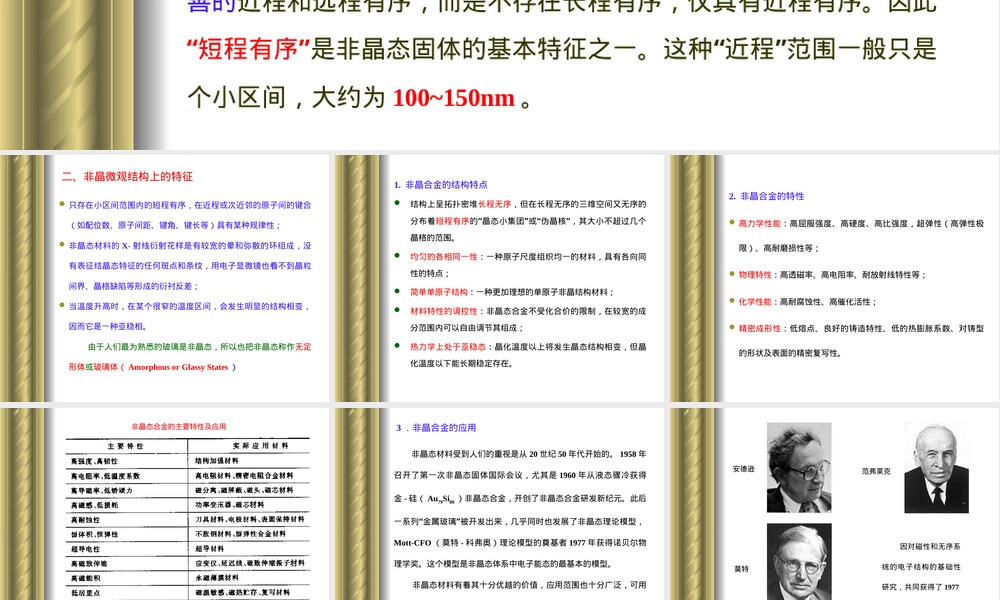 第2章金属功能材料非晶态合金教学PPT课件.ppt