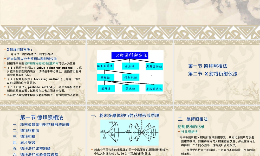 材料分析与测试多晶体X射线衍射分析PPT课件.ppt