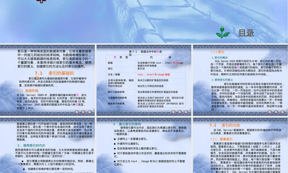 第七章索引及其应用教学PPT课件.ppt
