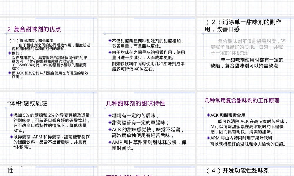 第十二章添加剂二甜味剂及其测定教学PPT课件.ppt