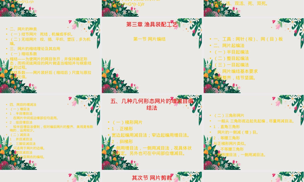 第二章渔具材料第三章渔具装配教学PPT课件.ppt