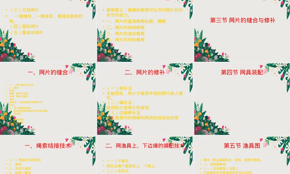 第二章渔具材料第三章渔具装配教学PPT课件.ppt