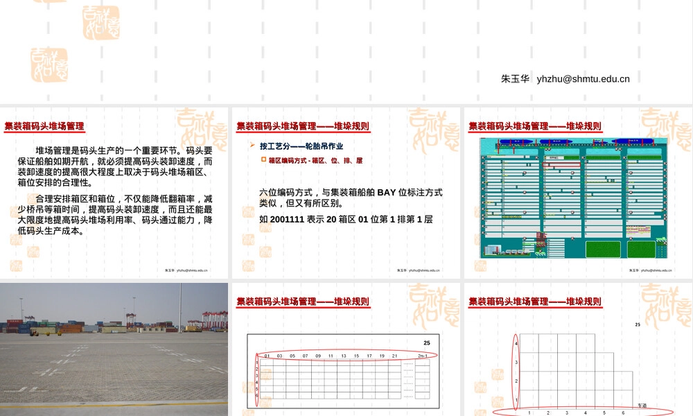 第六章集装箱码头箱务管理教学PPT课件.ppt
