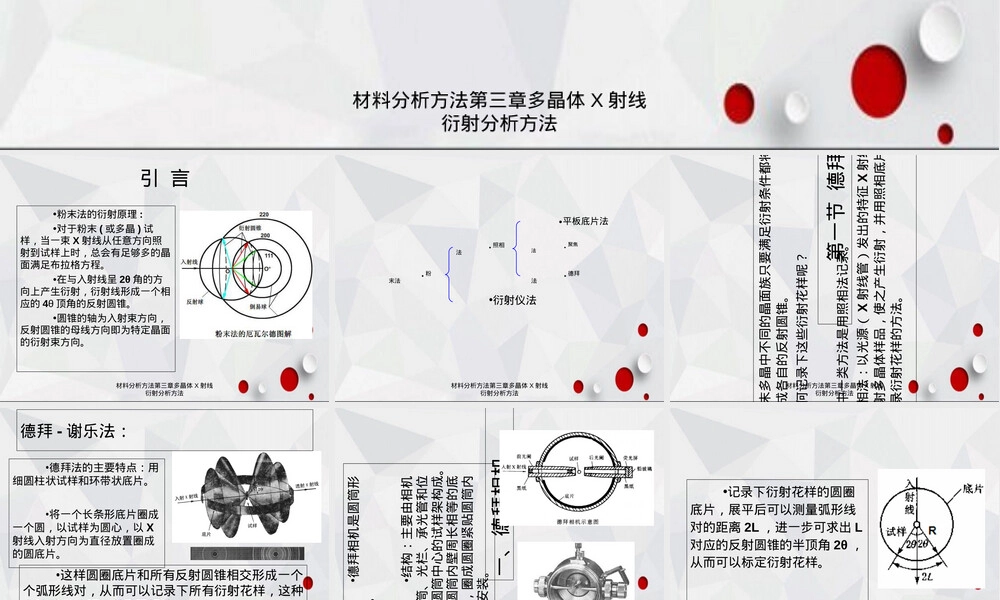 材料分析方法多晶体X射线衍射分析PPT课件.ppt