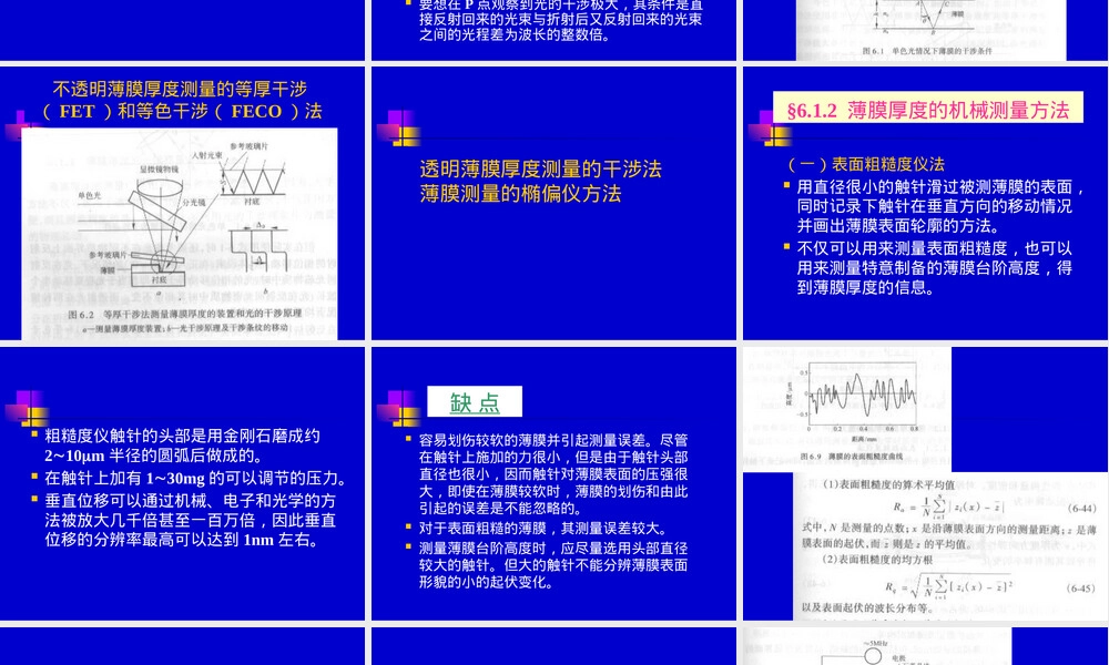 薄膜材料表征与测量方法PPT课件 副本1.pptx