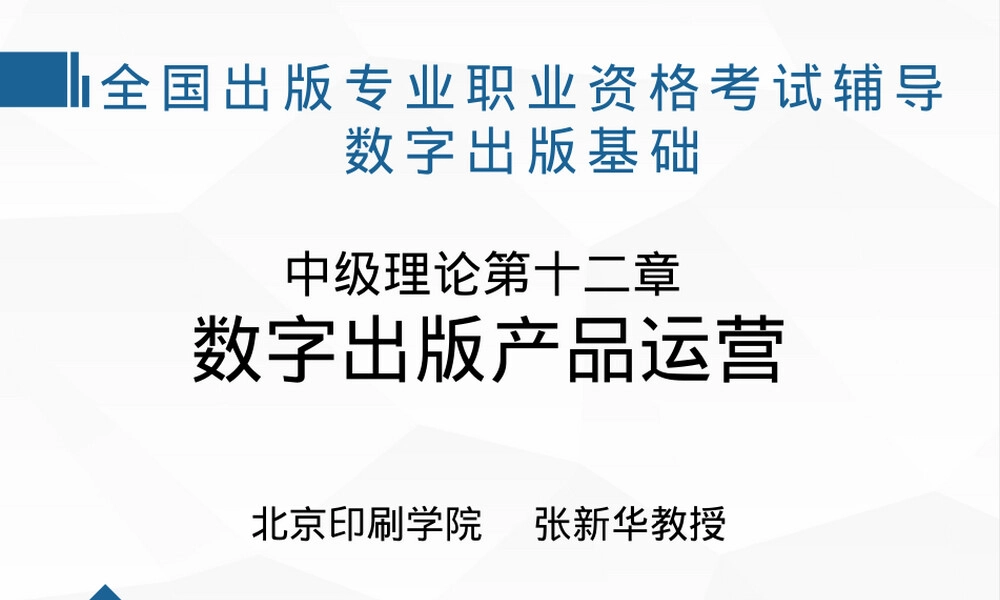 出版专业资格考试中级实务数字出版产品运营PPT课件.pptx