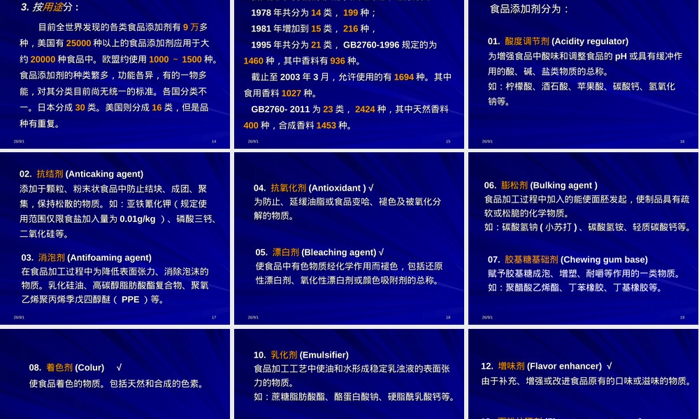 食品添加剂及其管理培训PPT课件.ppt