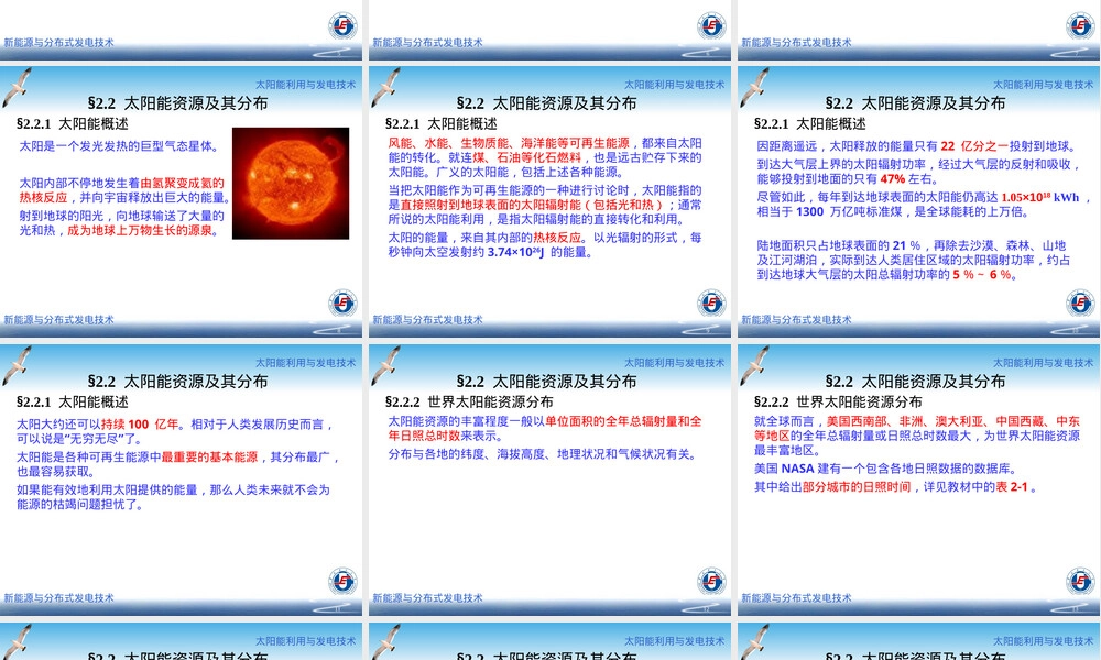 太阳能及其利用教学PPT课件.ppt