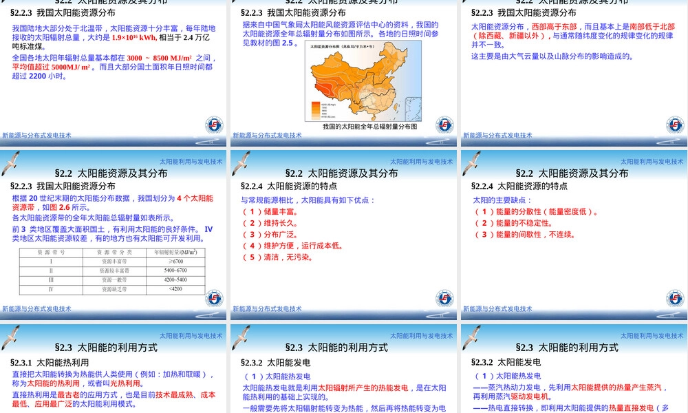 太阳能及其利用教学PPT课件.ppt