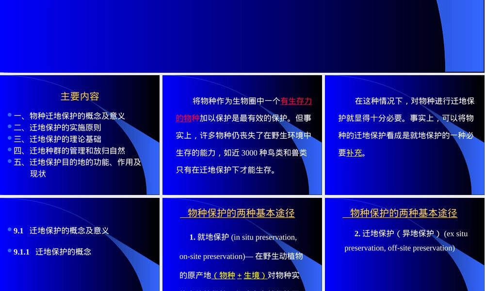 迁地保护与动植物园管理教学PPT课件.ppt