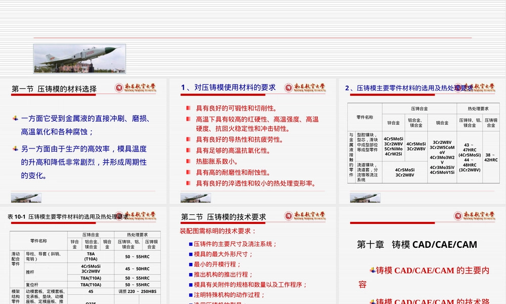 压铸模材料选择与技术要求PPT课件.ppt