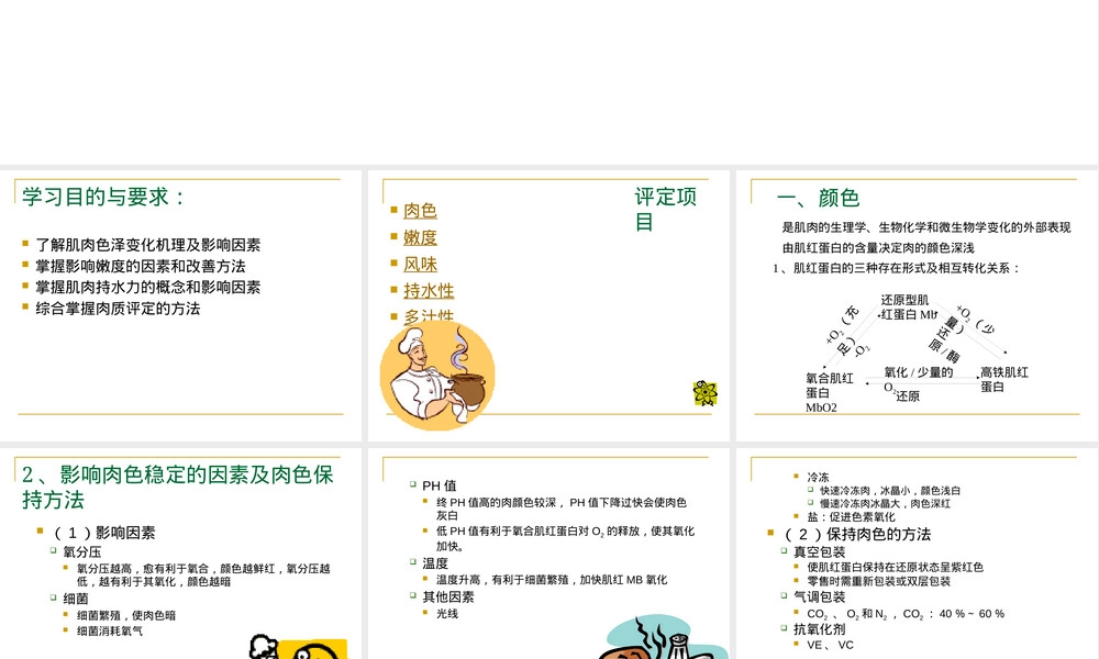 肉的食用品质及其评定PPT课件 副本1.pptx