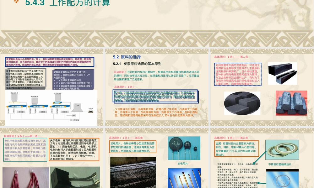 炭素材料配料工艺教学PPT课件.ppt