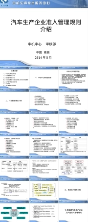 汽车生产企业准入管理规则PPT课件.ppt