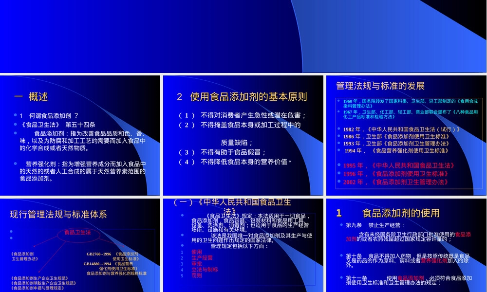 食品添加剂与营养强化剂管理法规PPT课件.ppt