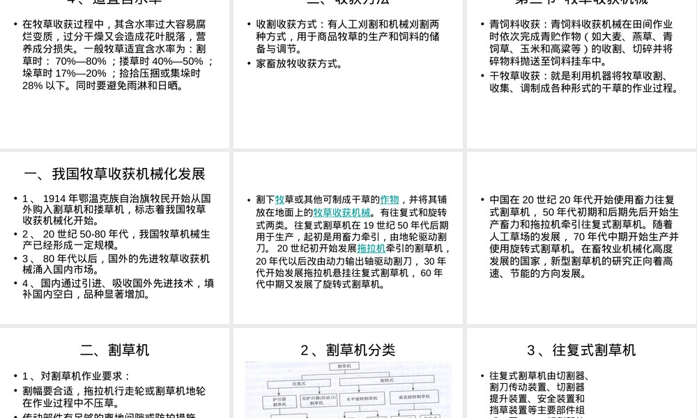 饲用饲料收获技术PPT课件.ppt