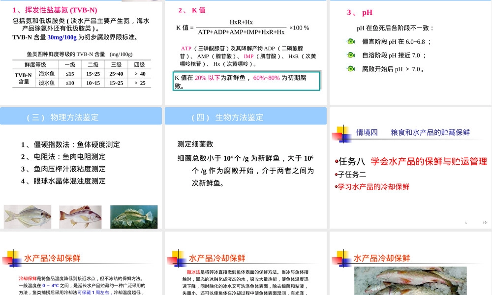 任务八水产品保鲜与贮运管理PPT课件.ppt