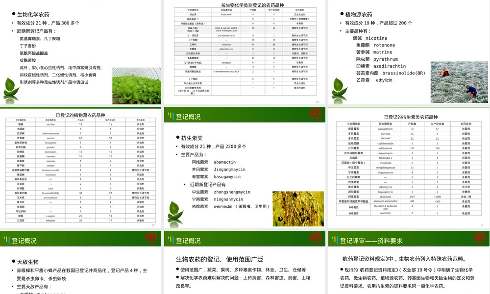 生物农药的管理与登记要求PPT课件.ppt
