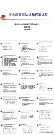 生猪屠宰管理法规与标准体系PPT课件.ppt