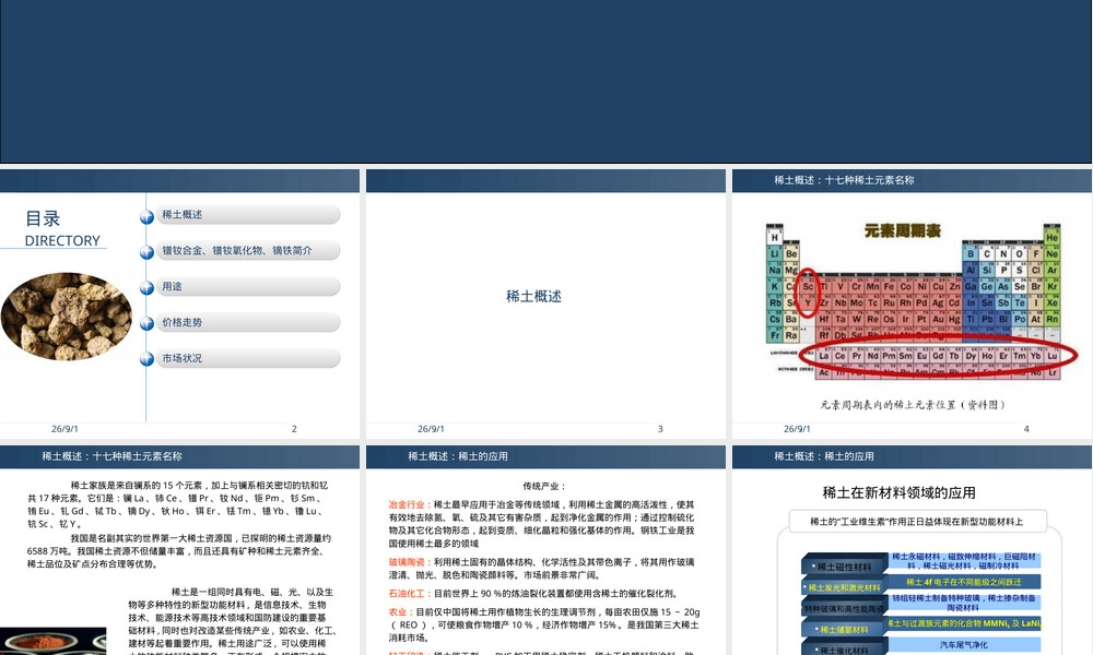 镨钕合金与镨钕氧化物镝铁材料简介PPT课件.ppt