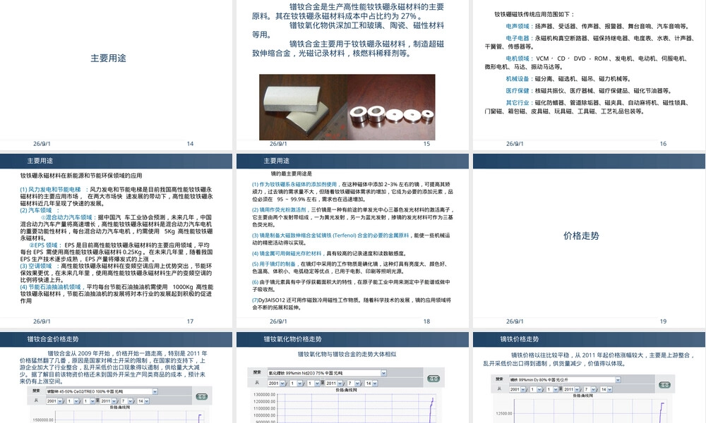镨钕合金与镨钕氧化物镝铁材料简介PPT课件.ppt