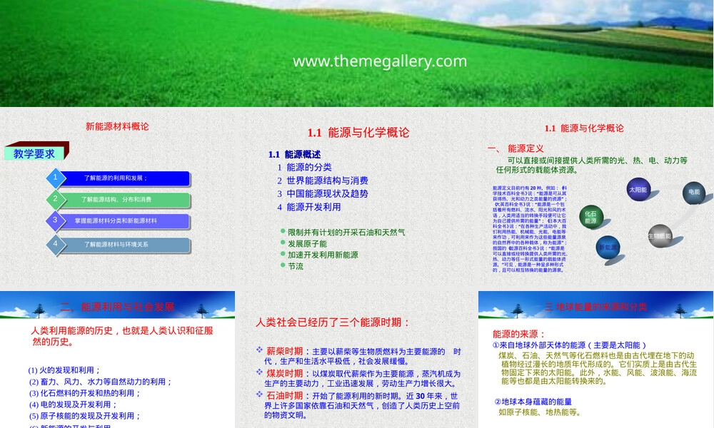 新能源材料概论教学PPT课件.ppt