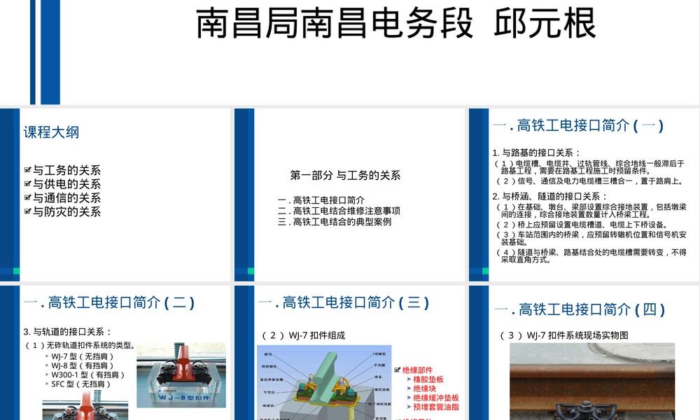 高铁信号与工务供电通信防灾关系PPT课件.ppt
