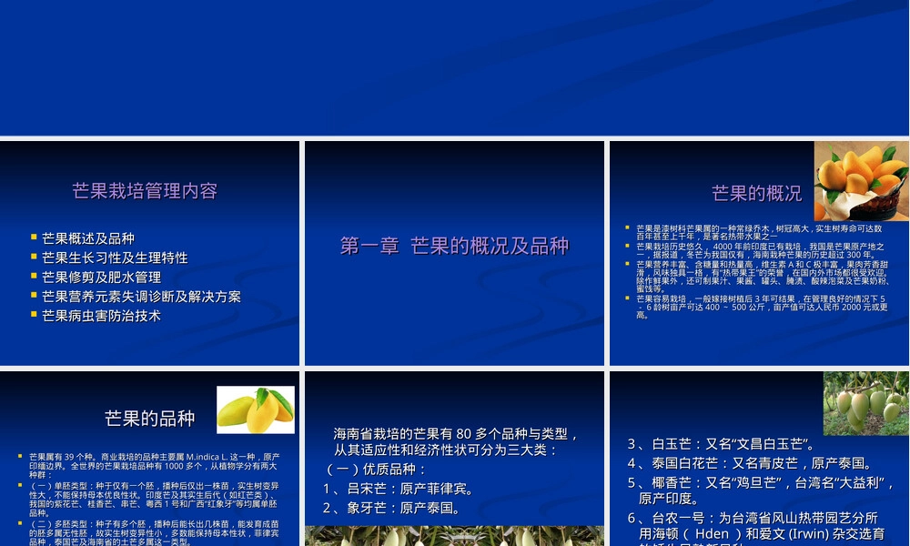 芒果种植管理技术PPT课件 副本1.ppt