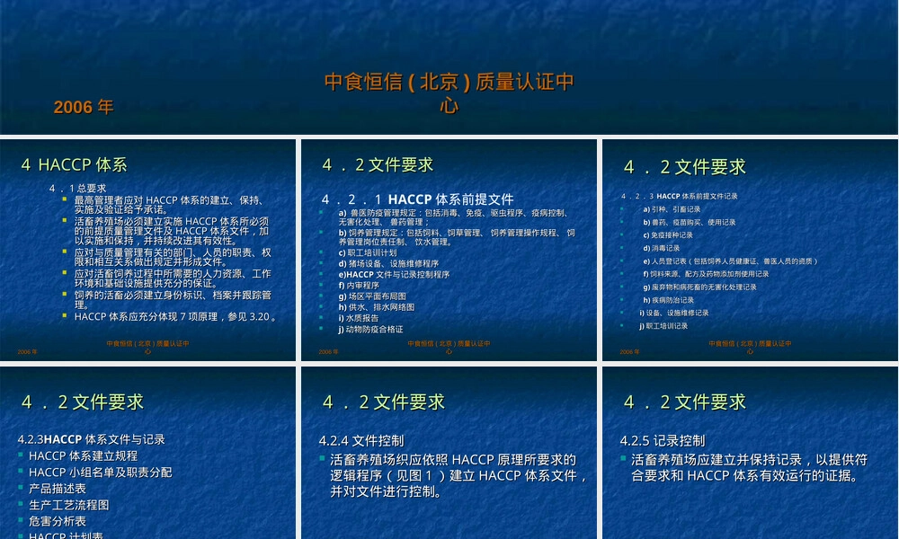 活畜养殖场HACCP认证准则PPT课件.ppt