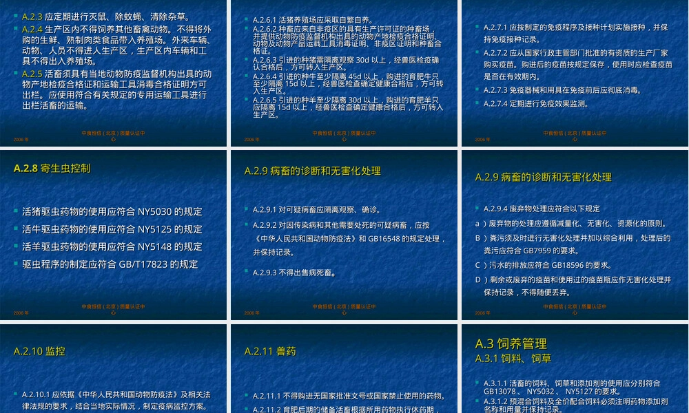 活畜养殖场HACCP认证准则PPT课件.ppt