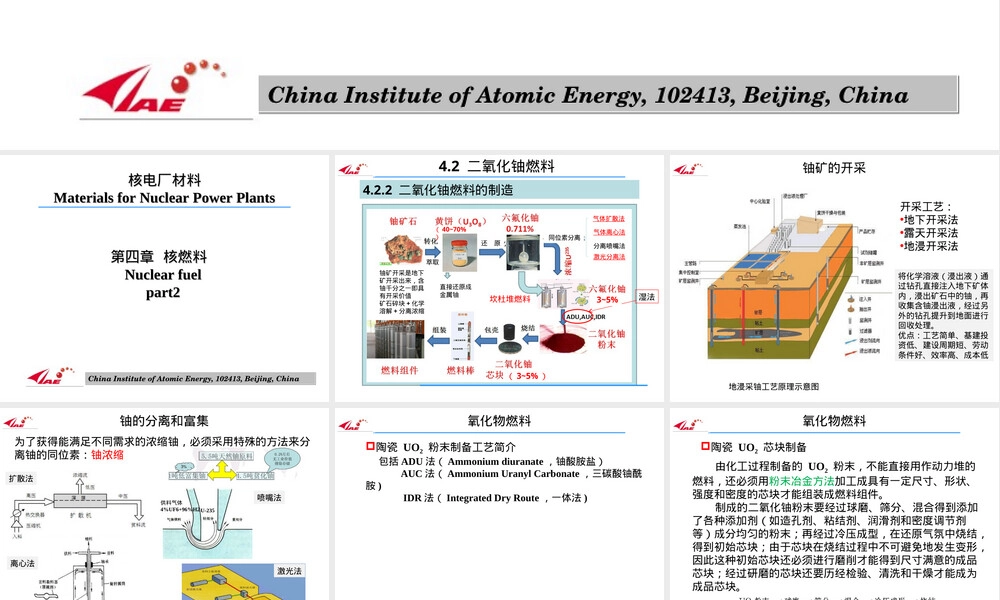 核电厂材料PPT课件｜核燃料教学课件.ppt