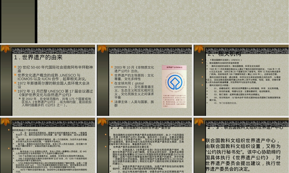 第五讲世界遗产申报与管理教学PPT课件.ppt