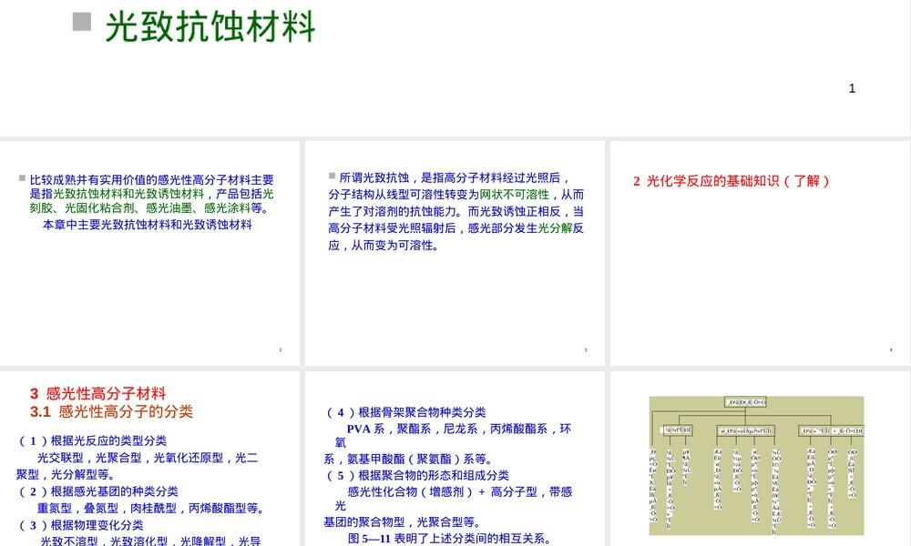功能高分子材料感光特性教学PPT课件.ppt