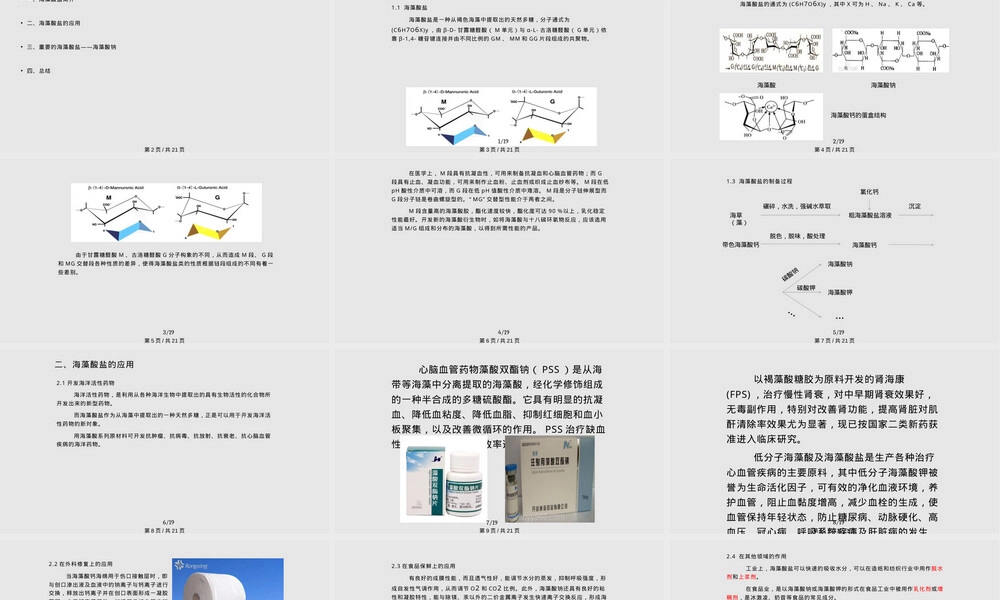 海藻酸钠高分子材料教学PPT课件.pptx