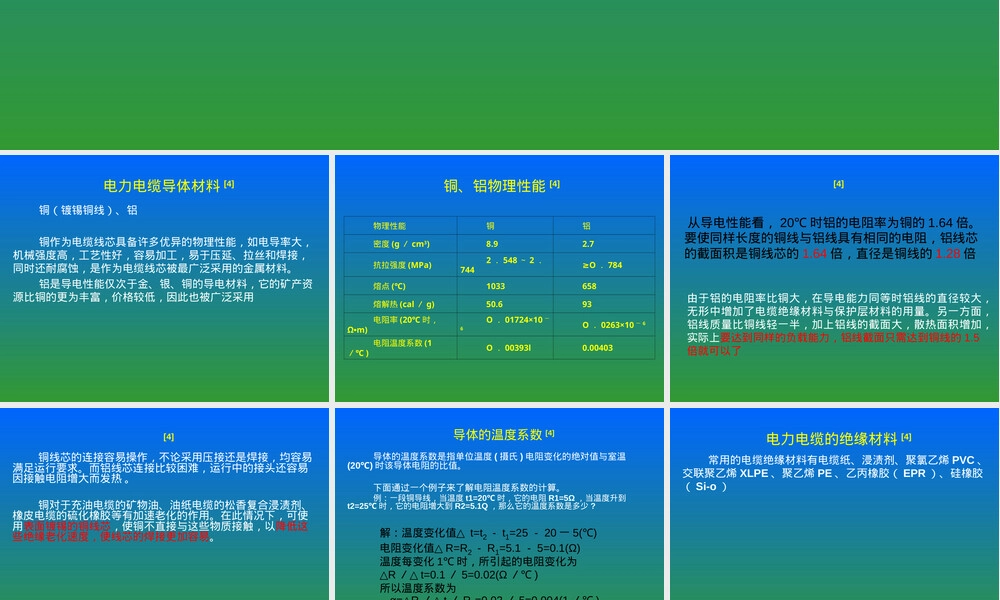 电缆材料特性教学PPT课件.ppt