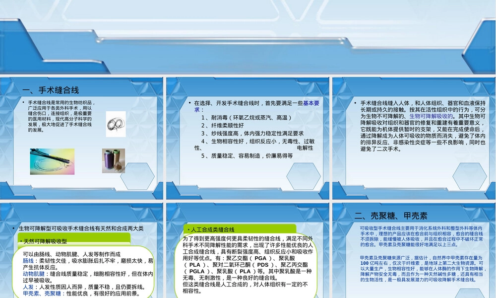 甲壳素壳聚糖手术缝合线应用PPT课件.ppt