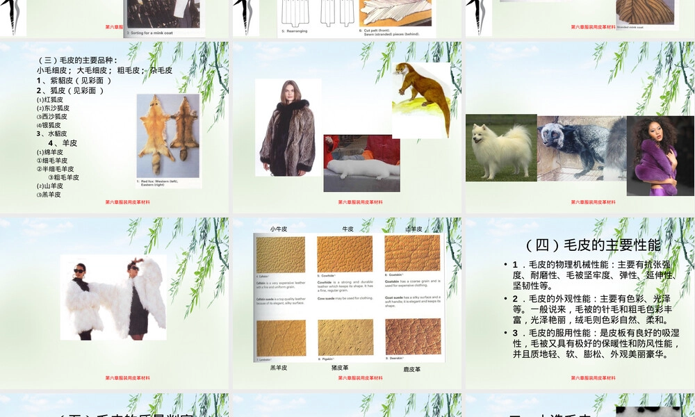 服装用皮革材料教学PPT课件.ppt