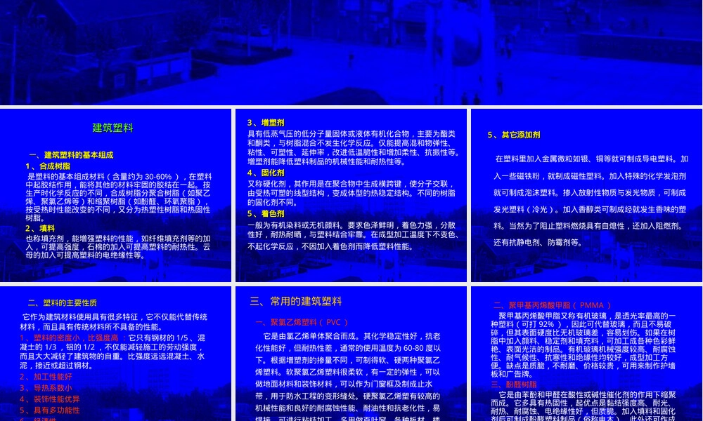 建筑塑料与胶粘剂工程材料PPT课件.ppt