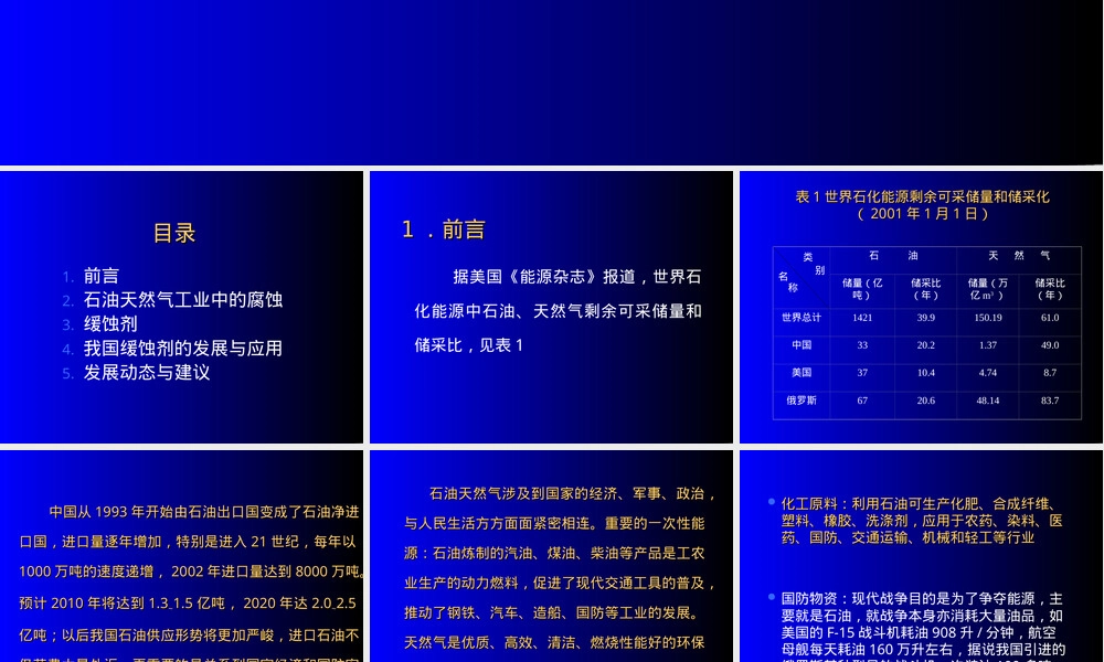 缓蚀剂及其应用PPT课件.ppt