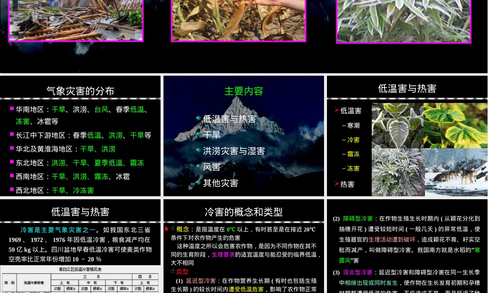 农业气象学之气象灾害及其防御PPT课件.ppt