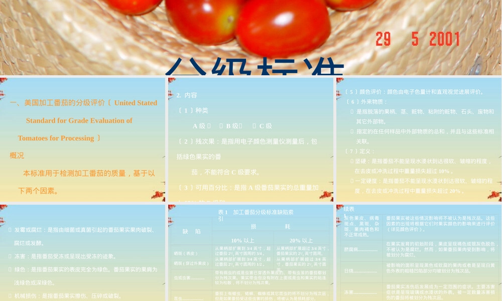 加工番茄及其产品分级标准PPT课件.pptx